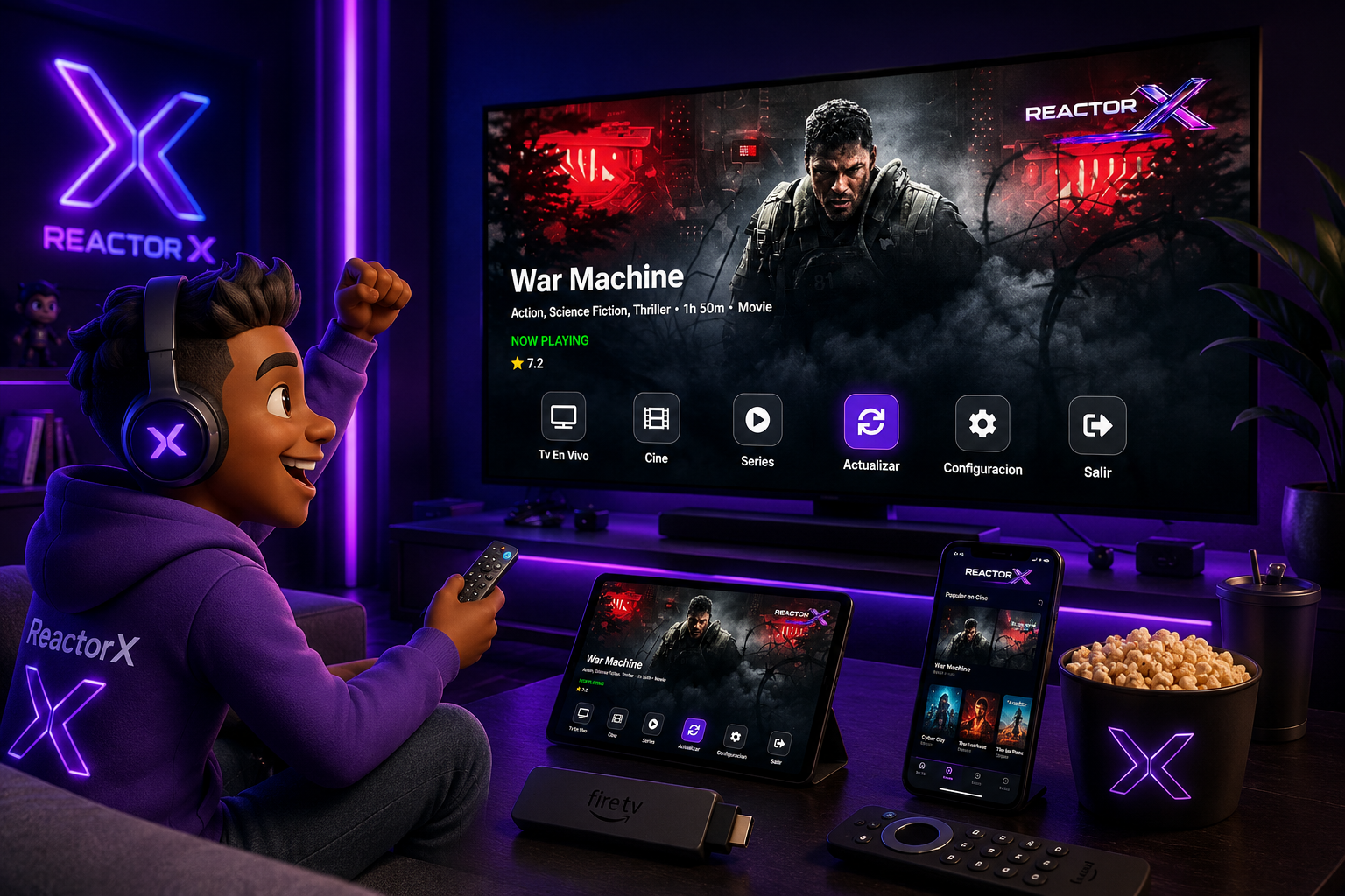Experiencia multimedia premium ReactorX